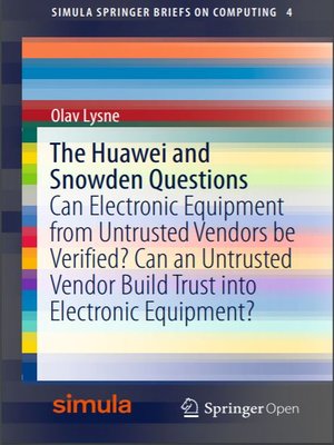 cover image of The Huawei and Snowden Questions